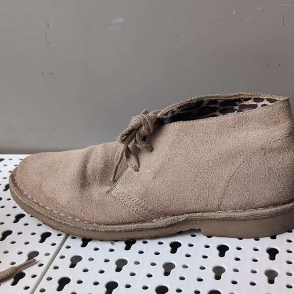 Aldo tan suede lace up desert ankle boots size 6.5 - Picture 5 of 8